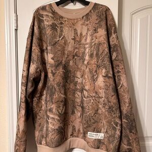 Camouflage Crew Neck Sweater